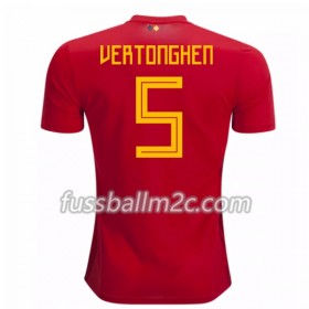Fußballtrikots Belgien Vertonghen 5 Heim Trikotsatz WM 2018